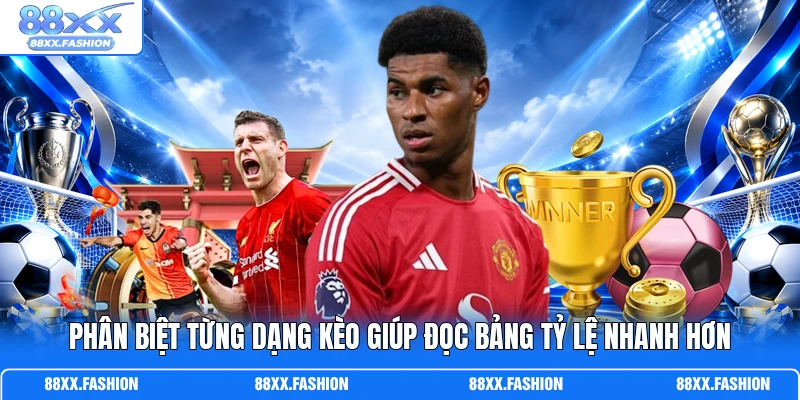 Phân biệt từng dạng kèo giúp đọc bảng tỷ lệ nhanh hơn
